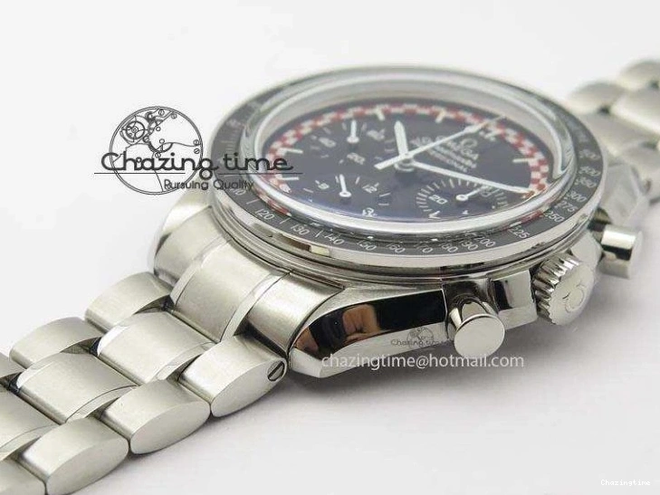 0516 Speedmaster SS 2013 Pro Racing On SS Bracelet Manual Winding Chrono Movement UrbanStyle 8230